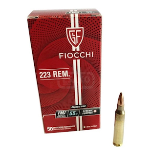 Náboj FIOCCHI .223 Rem 55gr/3,6g FMJ