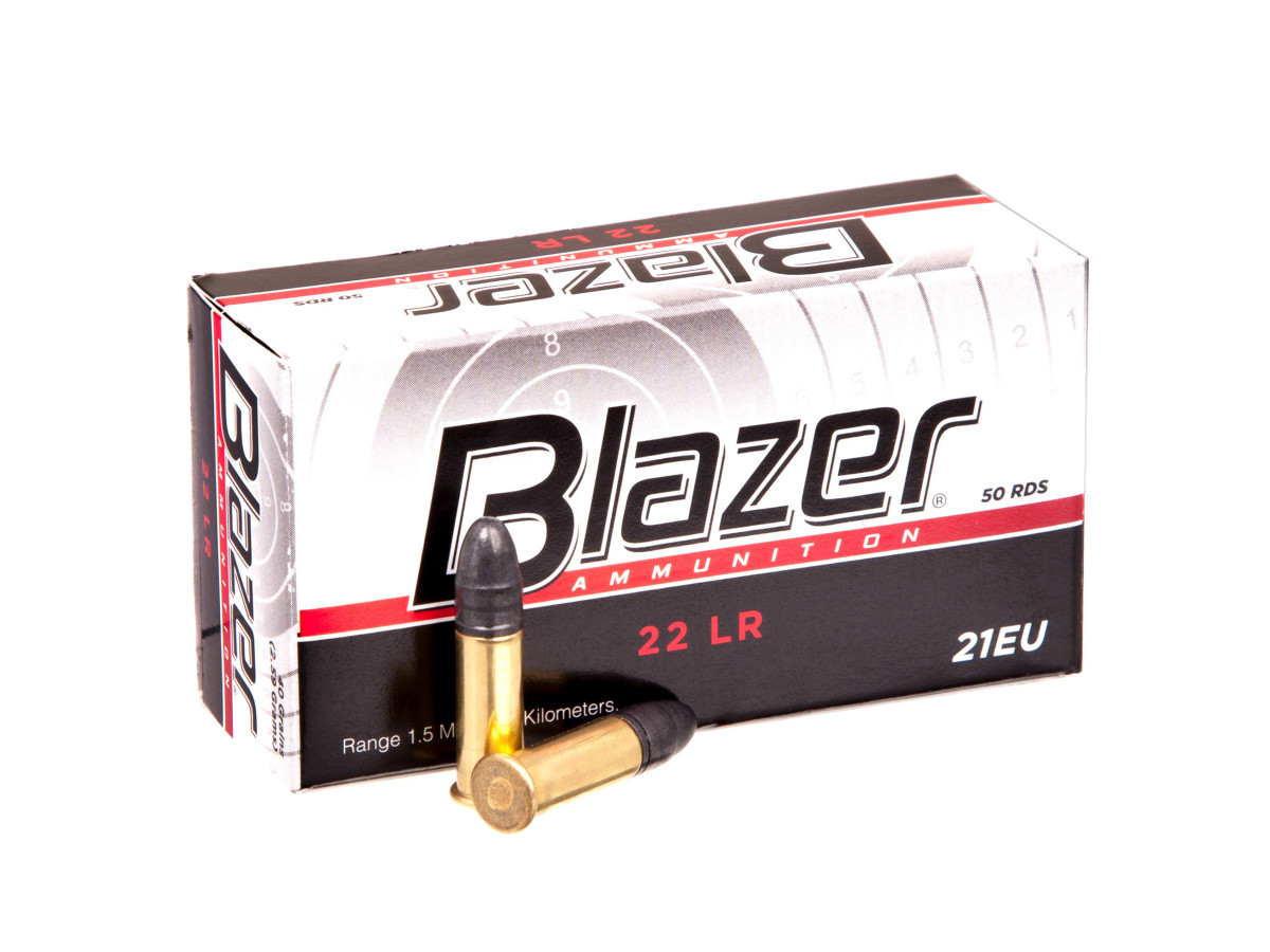 Náboj .22LR BLAZER 40gr/2,59g LRN, 50 ks